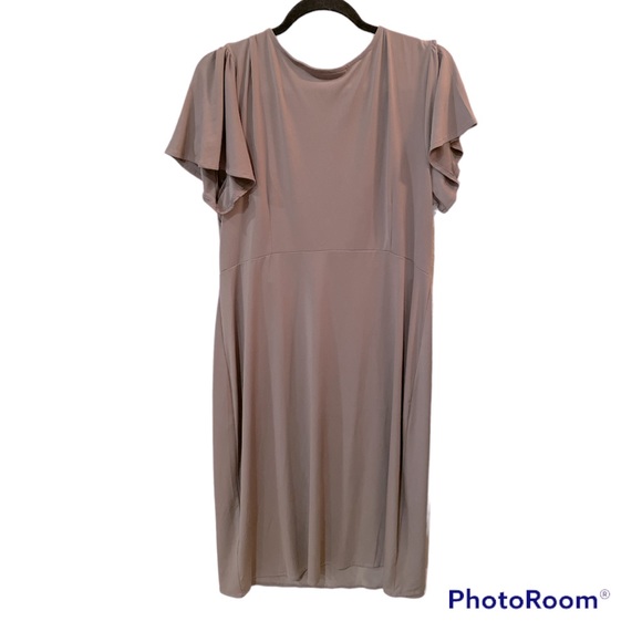 Gray Ruffled Dress - Picture 2 of 7